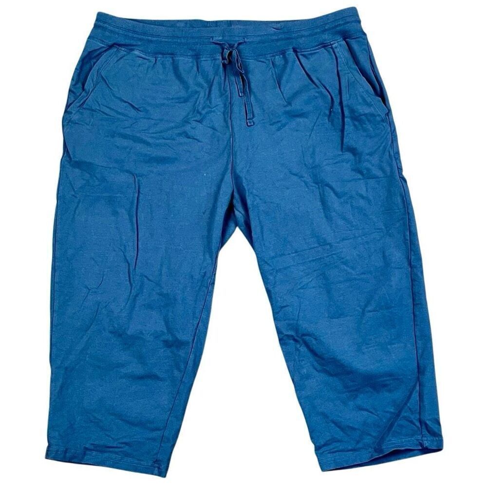 Weintee Women’s Blue Cropped Pants XX Large Plus